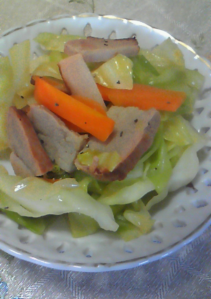 市販の焼豚で♪簡単おいしい野菜炒め☆-レシピのメイン写真
