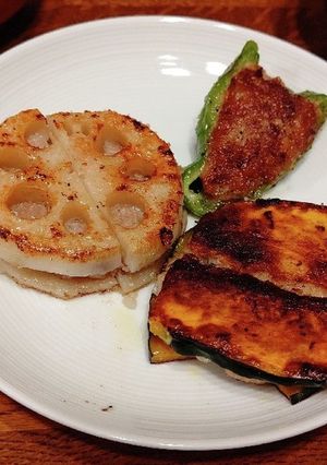 カボチャはさみ焼き、他-レシピのメイン写真