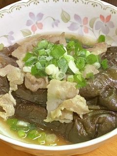 茄子と豚バラ肉の炒め煮-レシピのメイン写真