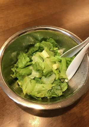 ドレッシングがなくても グリーンサラダ-レシピのメイン写真