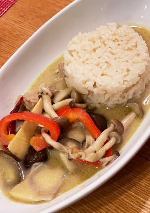 グリーンカレー（辛さ調節可能）-レシピのメイン写真
