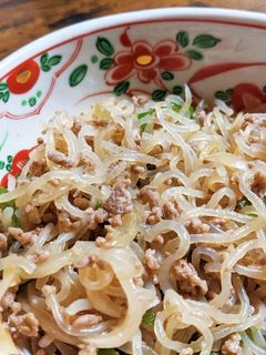糸こんと挽き肉の和風うまうま炒め-レシピのメイン写真