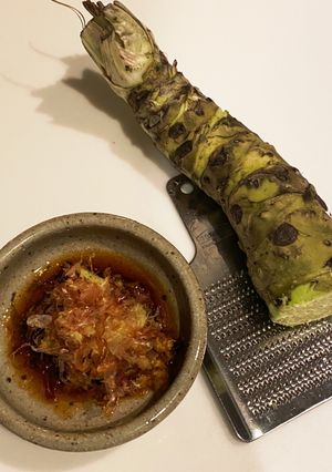 泪を誘う簡単おつまみ 山葵と鰹節の和え物-レシピのメイン写真