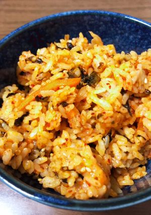 簡単マヨキムチで混ぜご飯♪-レシピのメイン写真