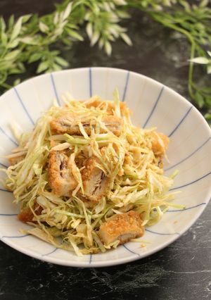 簡単！アジフライたっぷりキャベツ-レシピのメイン写真