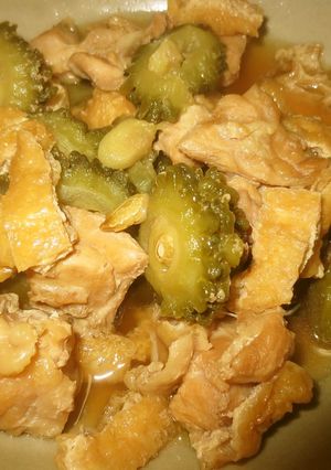 ゴーヤーと鶏もも肉の煮物-レシピのメイン写真