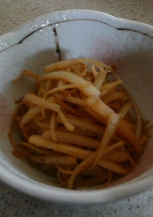 節約レシピ！大根の皮できんぴら-レシピのメイン写真