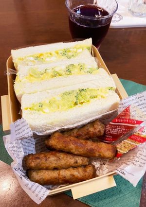 ブロッコリー卵サンド＆ソーセージボックス-レシピのメイン写真