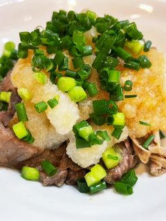ねぎたっぷり牛すじおろしぽん酢-レシピのメイン写真