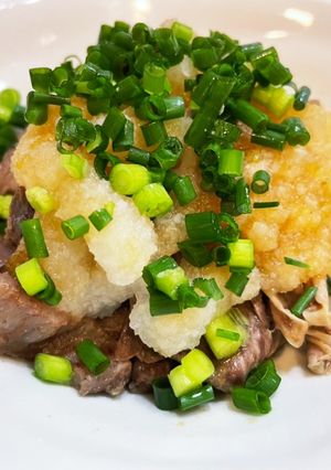 ねぎたっぷり牛すじおろしぽん酢-レシピのメイン写真