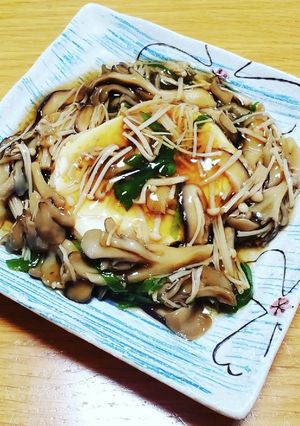豆腐のキノコあんかけ-レシピのメイン写真