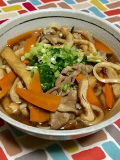 超簡単☆甘辛煮込み肉きつねうどん♪♪♪-レシピのメイン写真
