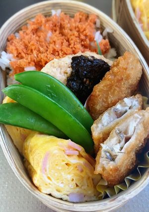蓮根入り鶏つくね弁当-レシピのメイン写真