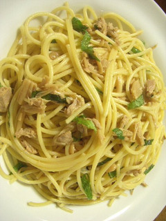 ツナとなめ茸と大葉のパスタ☆☆-レシピのメイン写真