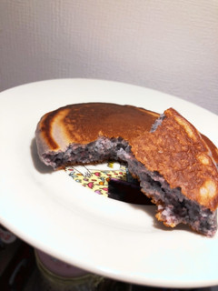 簡単ハロウィン!紫芋ホットケーキ!-レシピのメイン写真