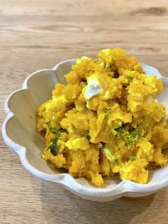 南瓜とクリームチーズの和風サラダ-レシピのメイン写真