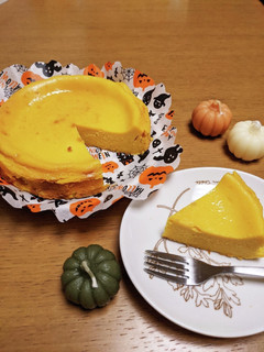 かぼちゃのベイクドチーズケーキ-レシピのメイン写真