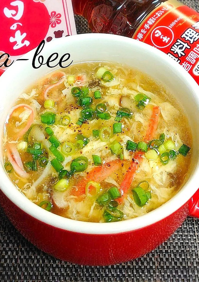 スープご飯も◎中華風かに玉とろみスープ-レシピのメイン写真