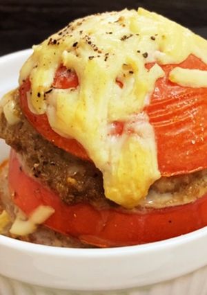 トマトと挽肉の重ね焼き-レシピのメイン写真