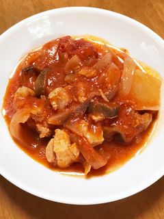 鶏もも肉と野菜のトマト煮込み-レシピのメイン写真