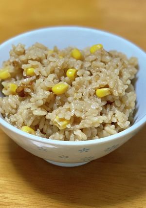 寝る直前にセットできる炊き込みコーン飯-レシピのメイン写真