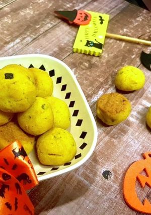 きな粉とゴマのかぼちゃボーロ-レシピのメイン写真