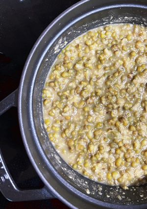ストウブで緑豆を茹でる-レシピのメイン写真