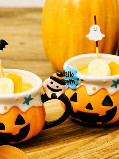 砂糖なし!バナナかぼちゃハロウィンプリン-レシピのメイン写真