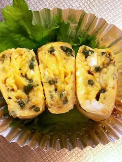 穂紫蘇香る卵焼き-レシピのメイン写真