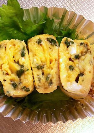 穂紫蘇香る卵焼き-レシピのメイン写真