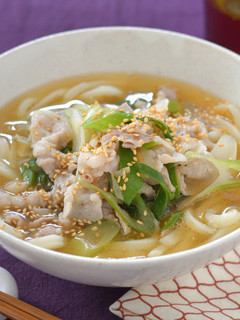豚バラしょうが塩うどん-レシピのメイン写真