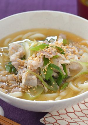 豚バラしょうが塩うどん-レシピのメイン写真