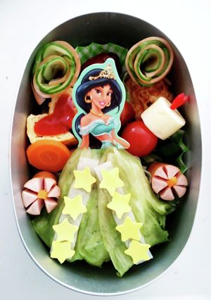 プリンセスキャラ弁　ジャスミン-レシピのメイン写真
