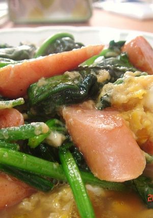 醤油と砂糖だけ☆ほうれん草の卵とじ-レシピのメイン写真