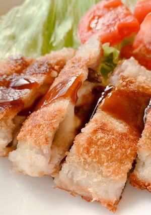 チーズイン揚げないカツレツ風-レシピのメイン写真