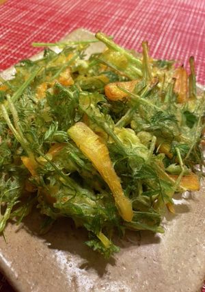にんじんの葉のかき揚げ-レシピのメイン写真