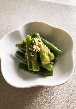 インゲンの練りゴマ和え-レシピのメイン写真