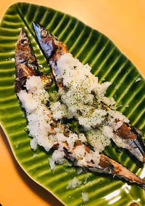 秋刀魚の塩焼き●おろし隠しの術-レシピのメイン写真