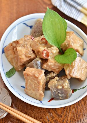 厚揚げ豆腐とこんにゃくのピリ辛味噌󠄀煮-レシピのメイン写真