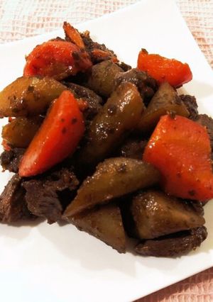鹿肉の煮物-レシピのメイン写真