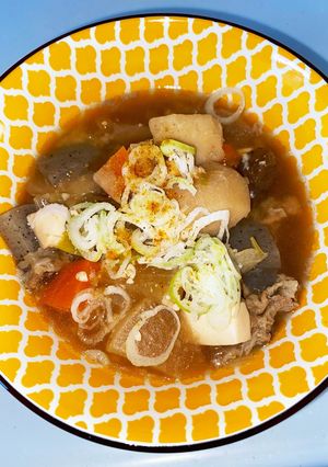 煮込んだネギと生姜が美味しい豚汁-レシピのメイン写真