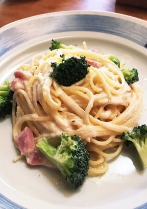 ブロッコリーのレモンクリームパスタ-レシピのメイン写真
