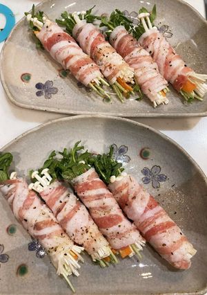 野菜の肉巻き塩麹のレンチン〜-レシピのメイン写真