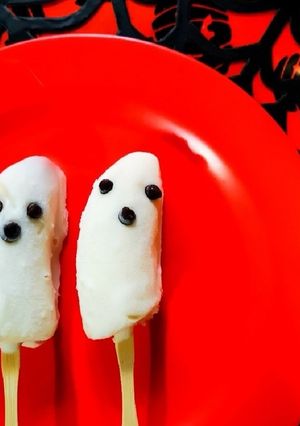 ハロウィンパーティーのゴーストバナナ-レシピのメイン写真