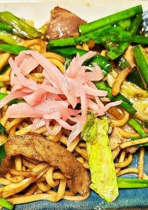 新生姜入りソース焼きそば-レシピのメイン写真