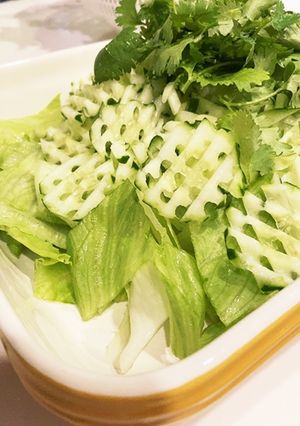 ワッフルスライス胡瓜のサラダ-レシピのメイン写真