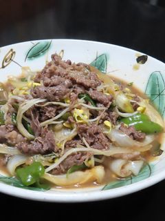 漬け込み牛肉と野菜の炒め煮☆プルコギ風-レシピのメイン写真