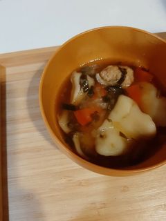米粉のすいとん♪肉団子バージョン-レシピのメイン写真