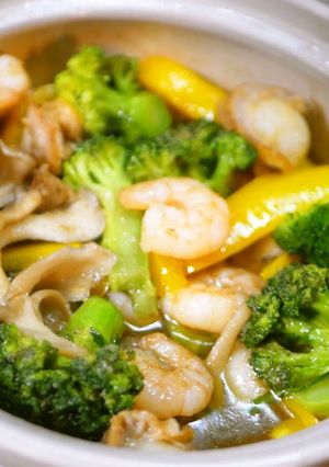 舞茸のアヒージョと〆のパスタ-レシピのメイン写真