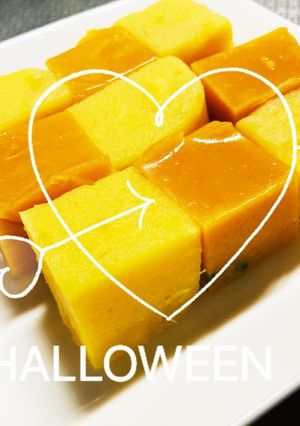ハロウィンに♪☆さつまいも＆かぼちゃ羊羹-レシピのメイン写真